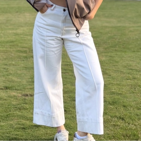 Wide-Leg White Pants - Picture 7 of 7